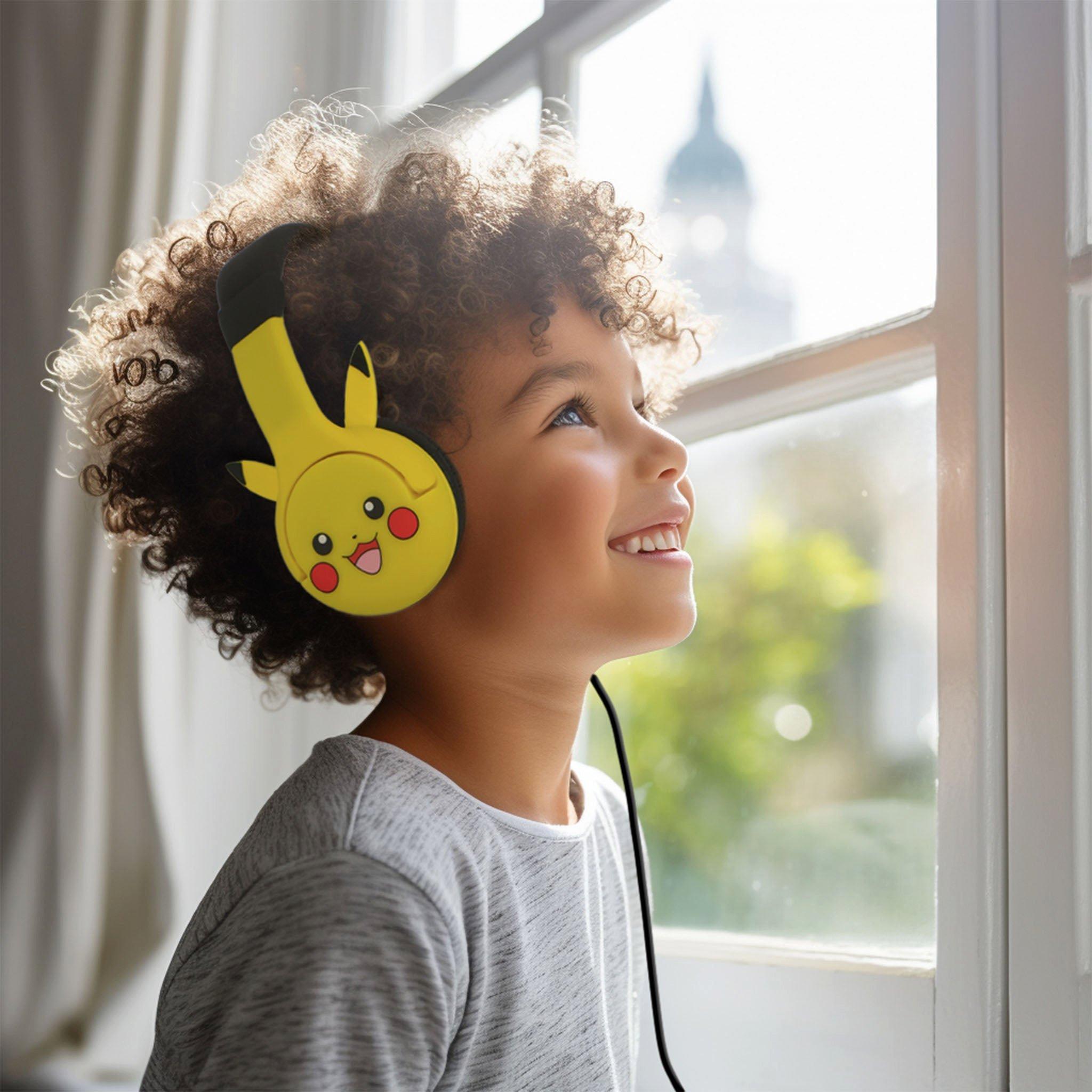 OTL Pokemon Pikachu Kids Wired Headphones with Ears