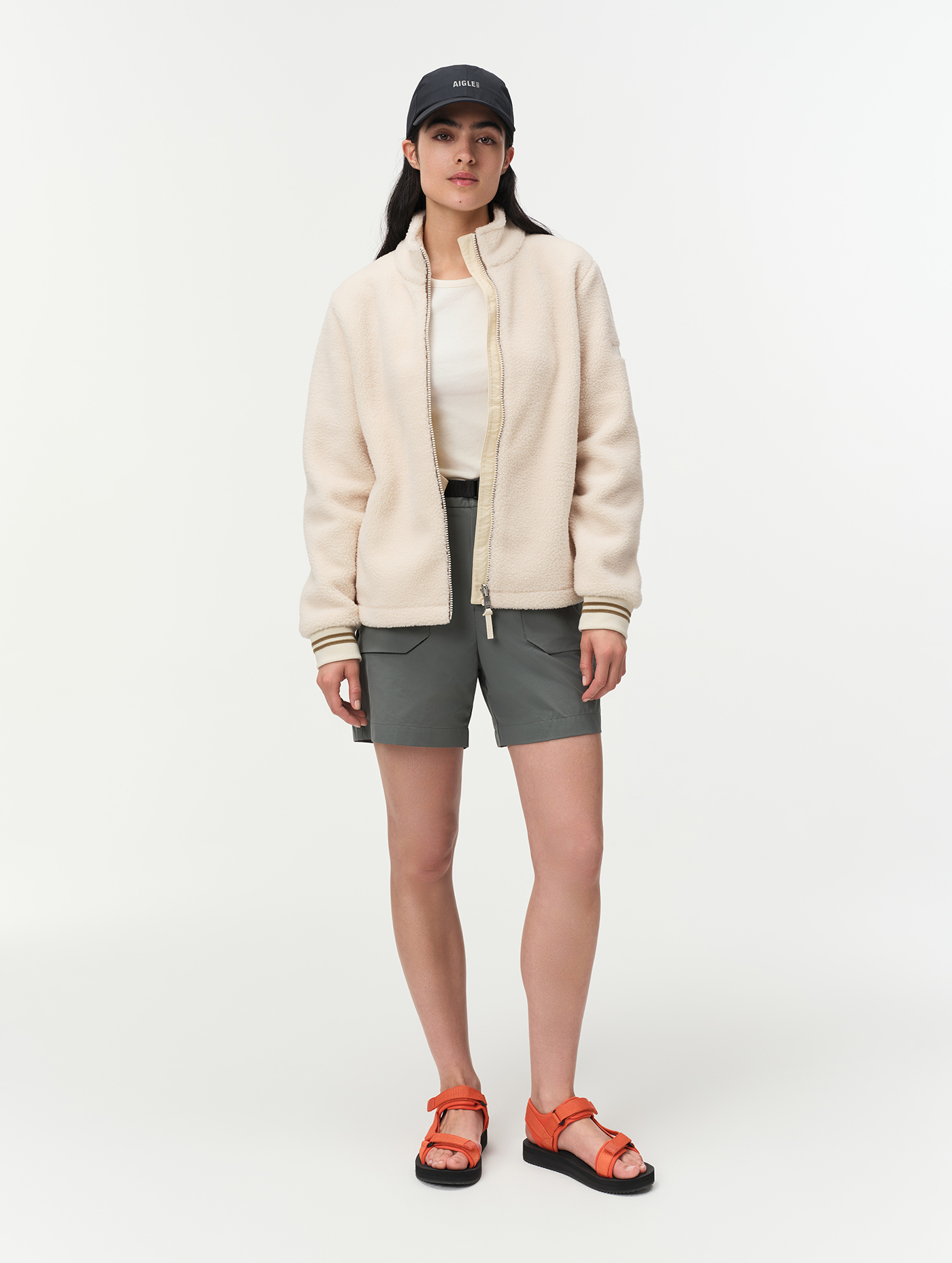 Veste en sherpa T-KIT DOVE
