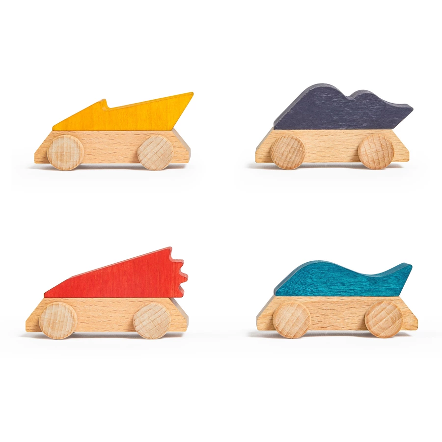 Montessori® Pack 4 Superwagen mehrfarbig