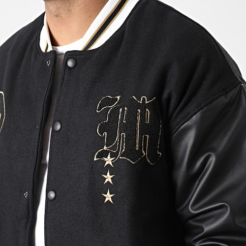 Veste Teddy 7427 Noir Blanc