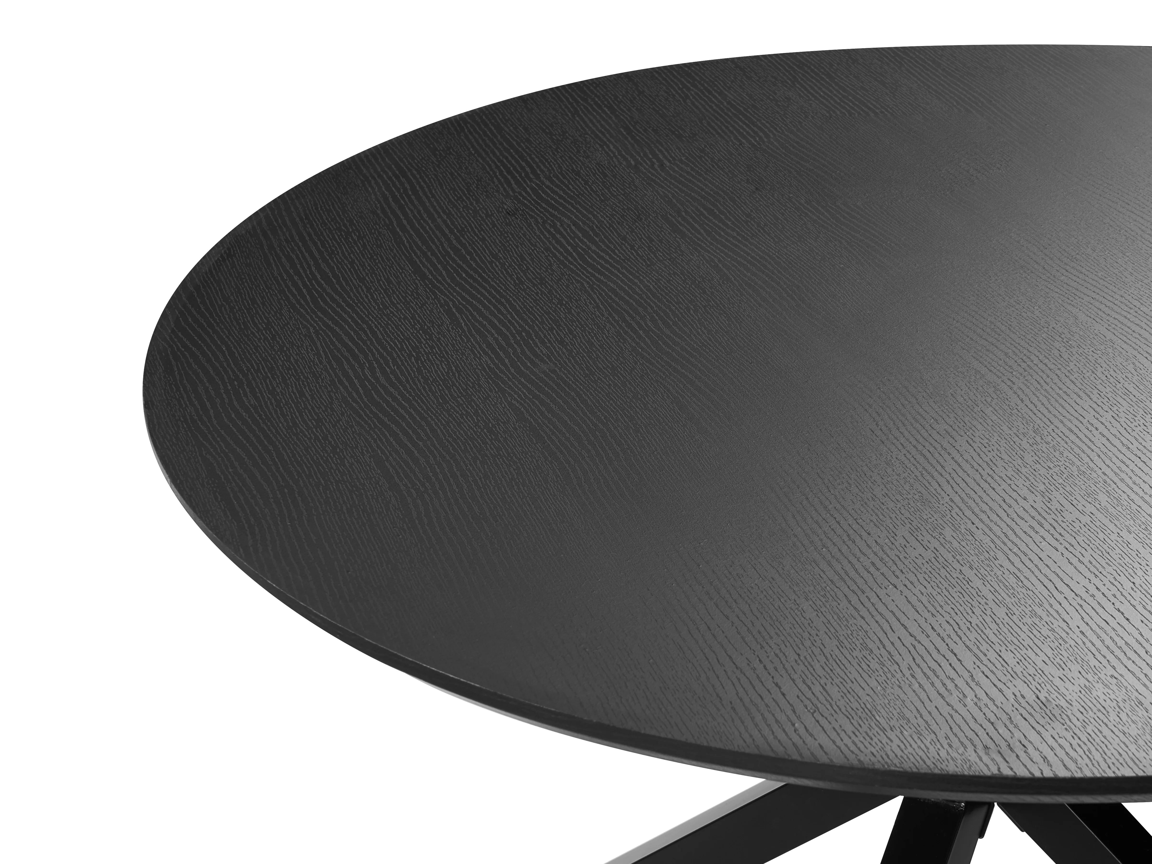 Eettafel FITZROY Zwart 120 cm 120 cm