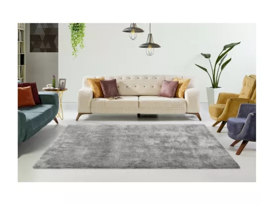 Tapis 230x160 cm – Design C005D coloris argent – Élégance et confort pour votre intérieur