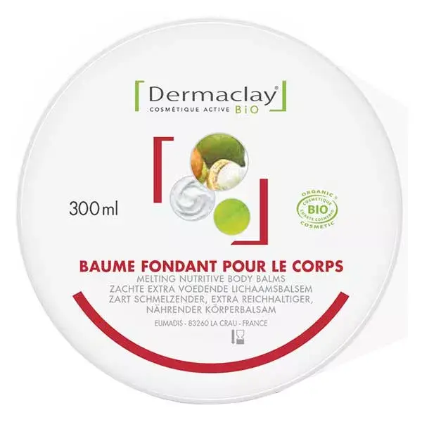Dermaclay Bálsamo Corporal Derretedor Orgânico 300ml