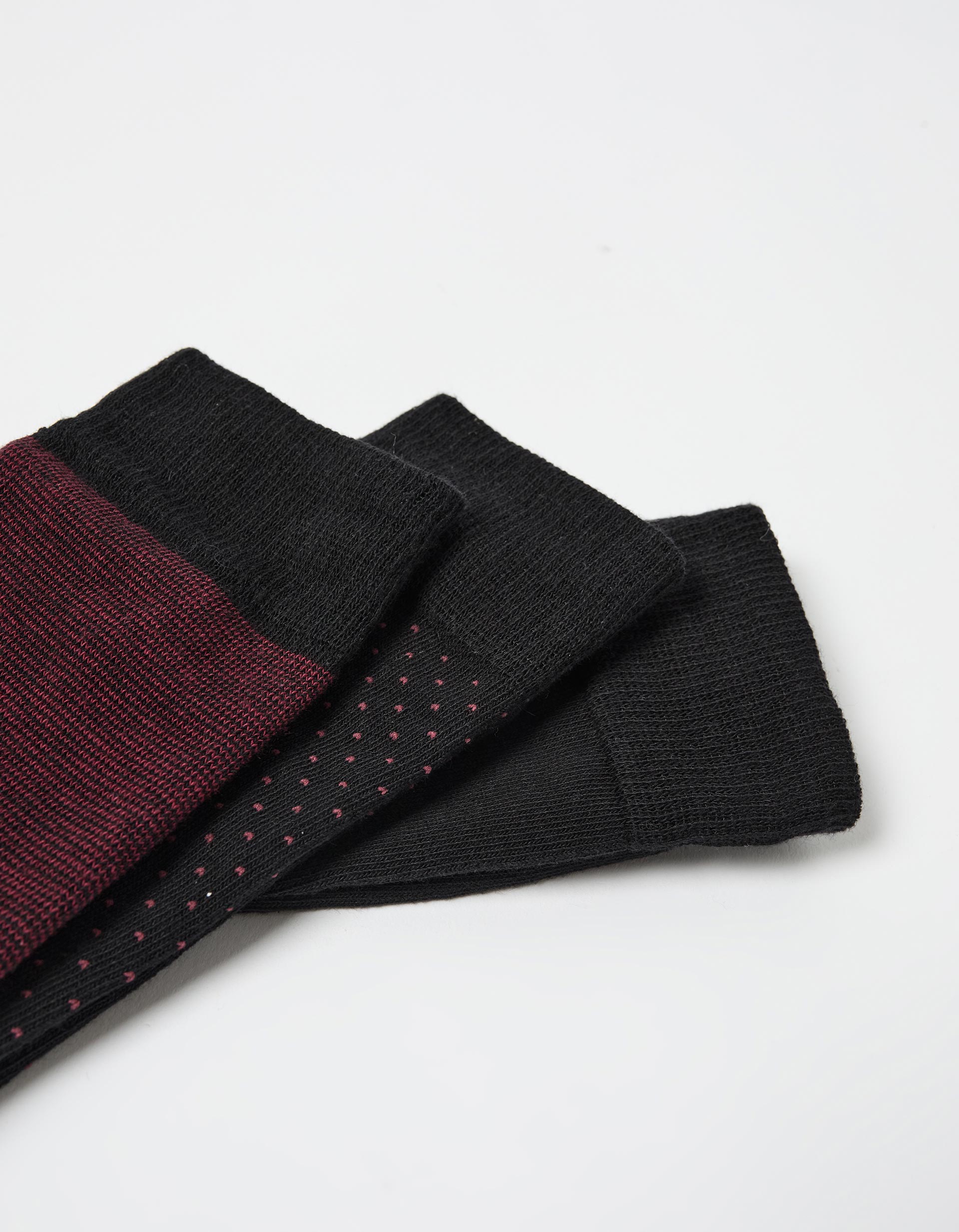 Pack 3 Pares de Meias, Homem, Vermelho