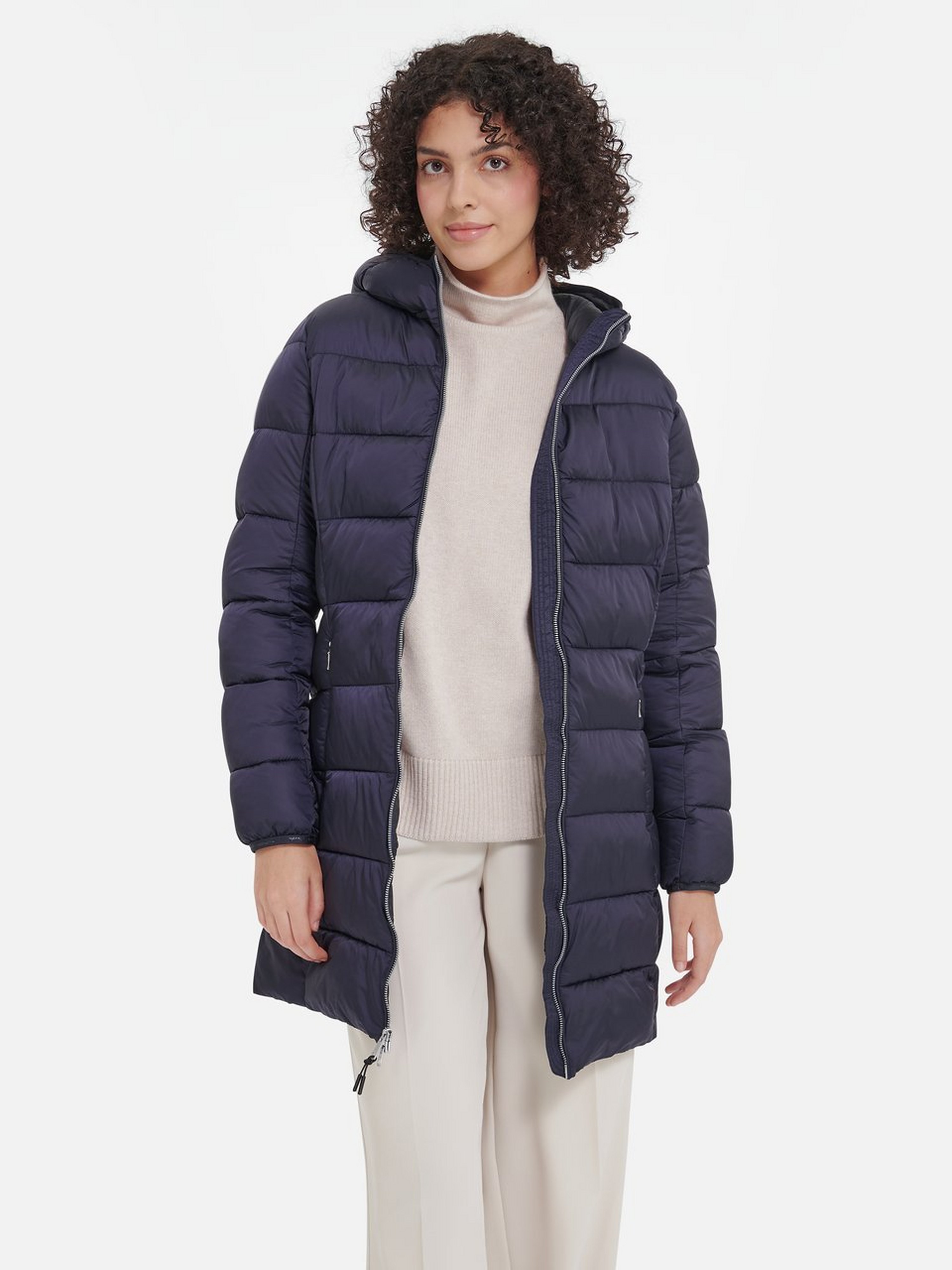 Longjacke mit Kapuze