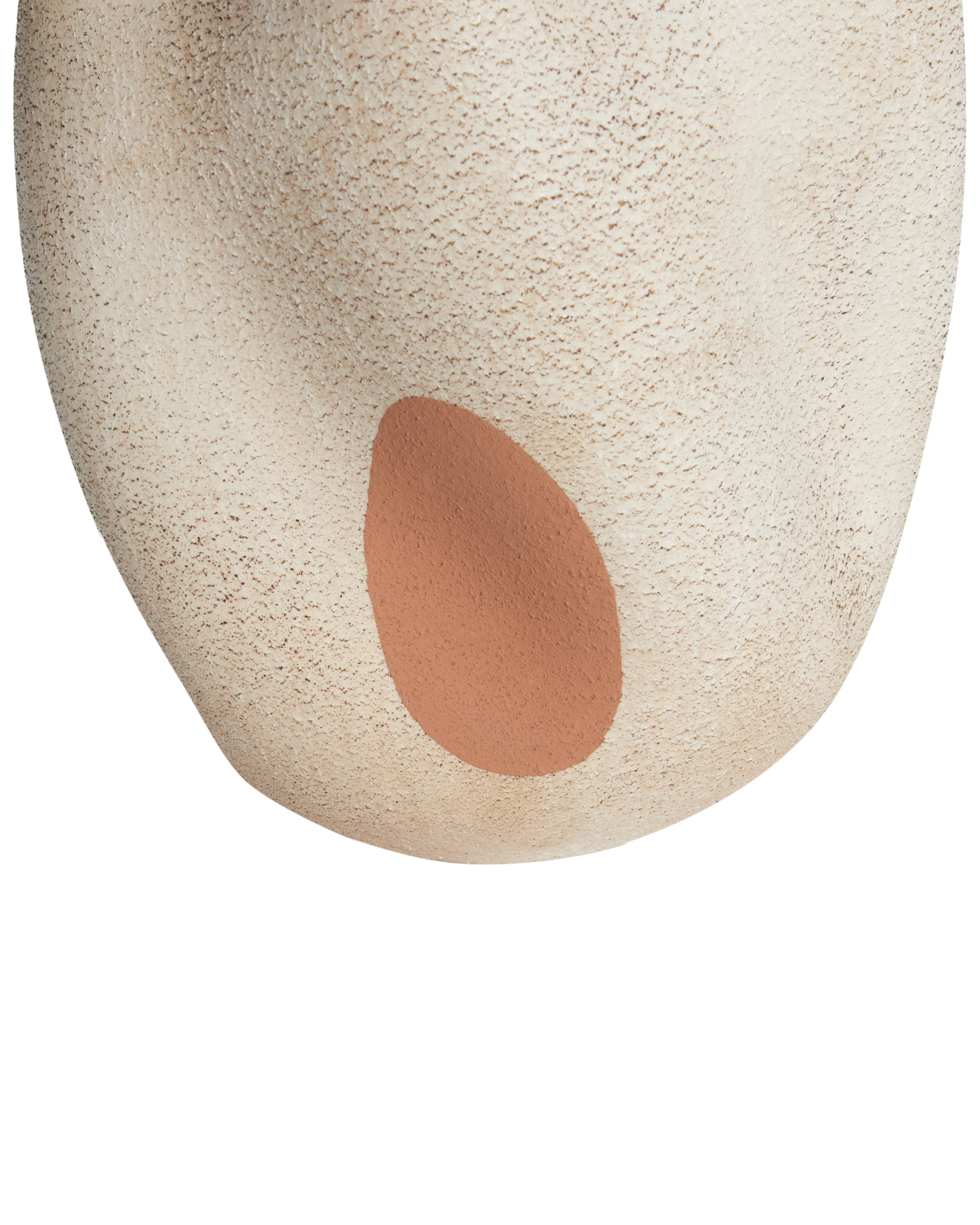 Bloemenvaas BATOIDEA Steengoed 25 cm Lichtbeige
