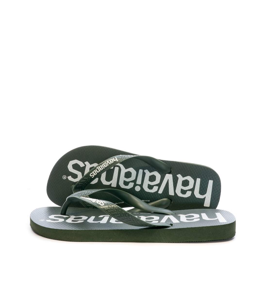 Tongs Kaki Mixte Havaianas Logo Mania