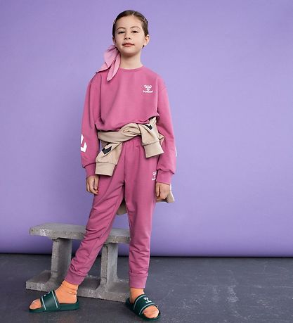 Hummel Sweats?t - hmlVenti - Heather Rose