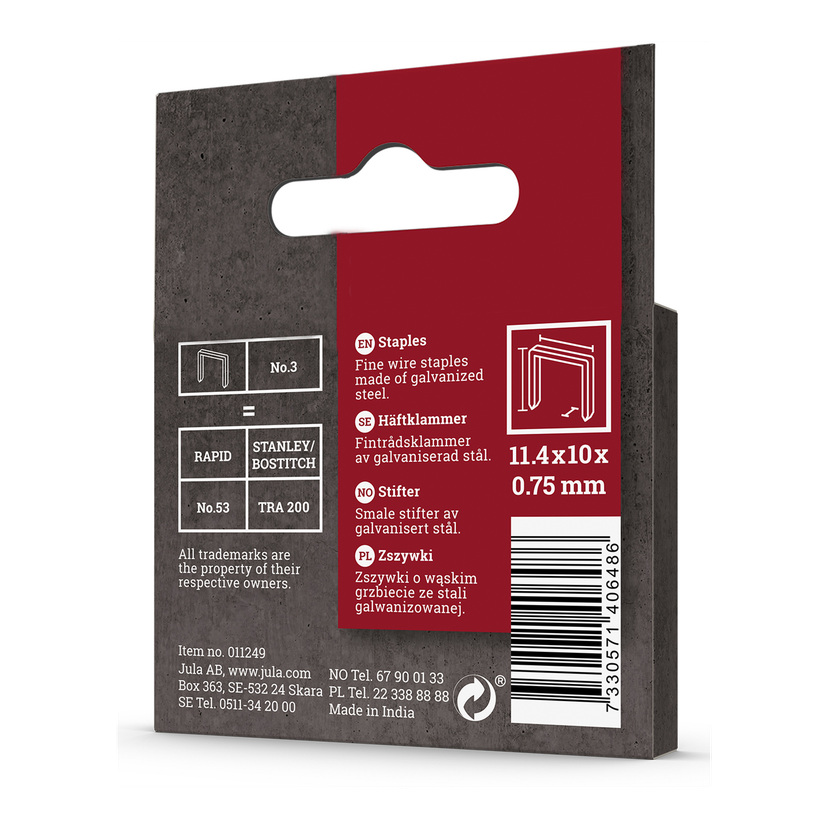 Stifter 1000-pk No. 3 10 mm
