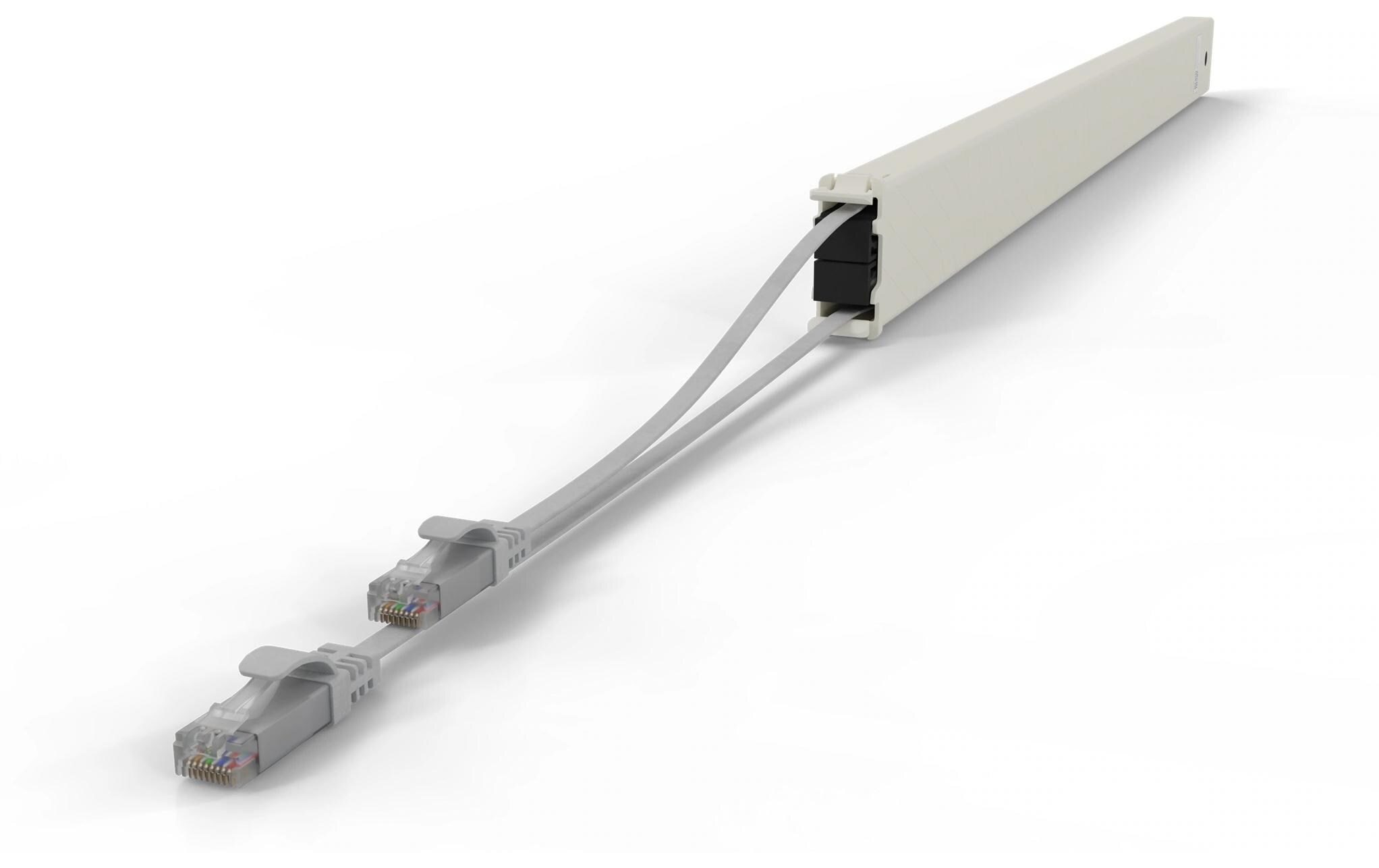 patchbox.one / Cassette / 46RU / Cat 6A, UTP, 2.5 m, GrauAll-in-One Lösung für Ordnung im Netzwerkschrank