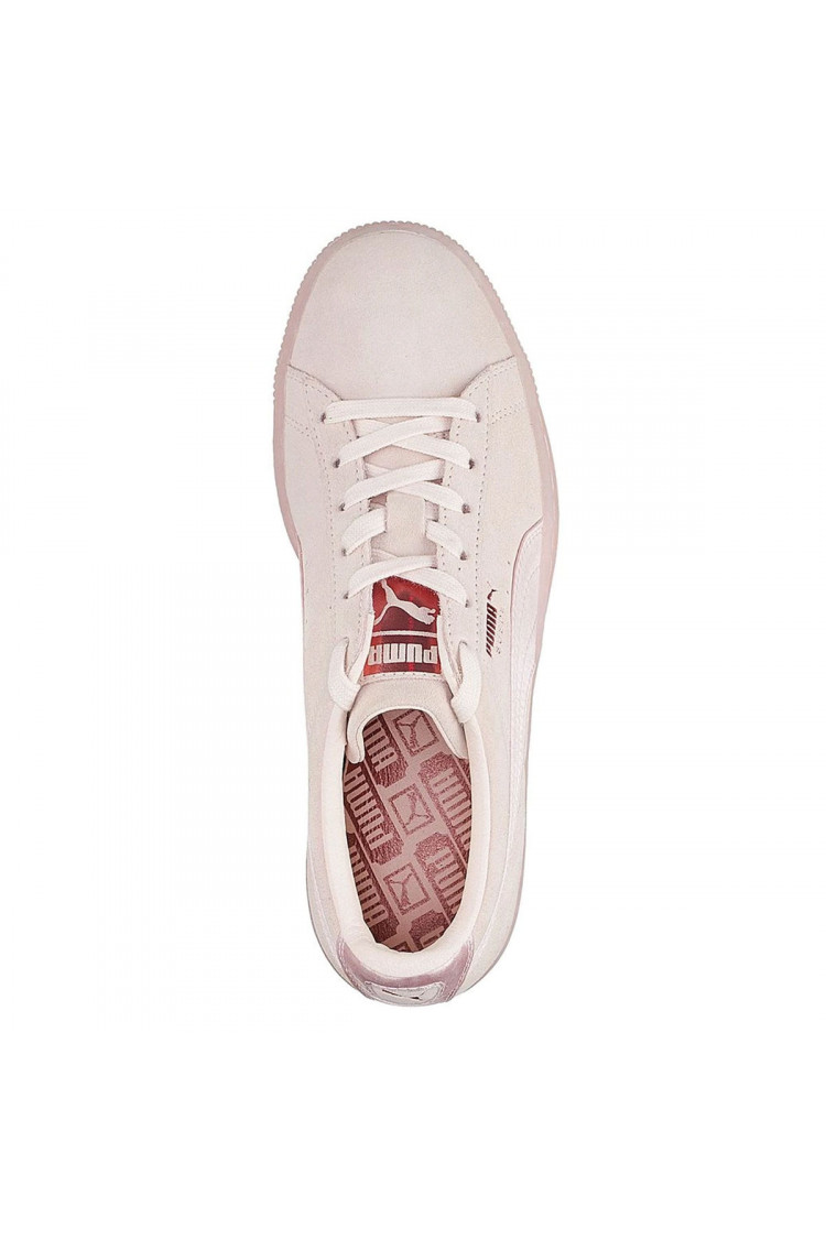 Baskets Puma Suède Classic satin rose/gold