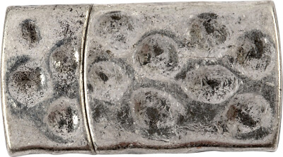 Magnetlås - Str. 7X29 MM - Hulstr. 3X10 MM - Antik Sølv - 1 Stk