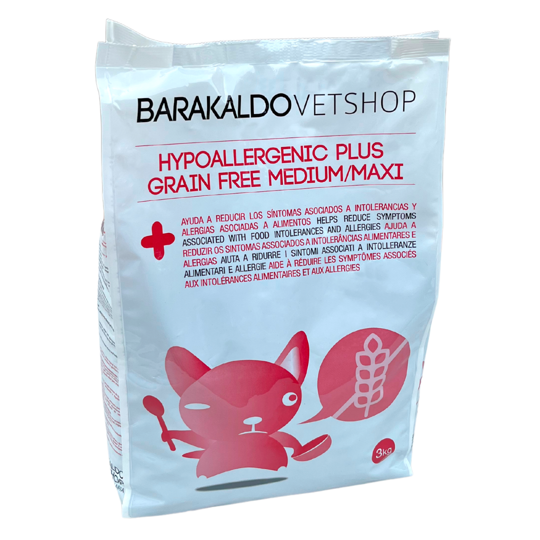 Ração Média/Máxima Hipoalergênica Plus Sem Grãos Barakaldo Vet Shop