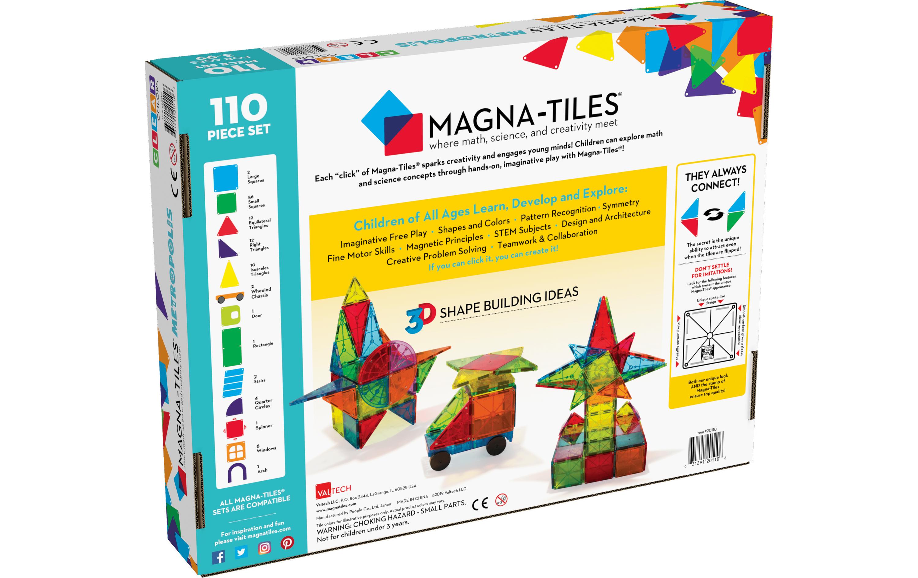 Bausteinmodell Metropolis Set<br>Magnetteile Metropol-Set 110-teilig
