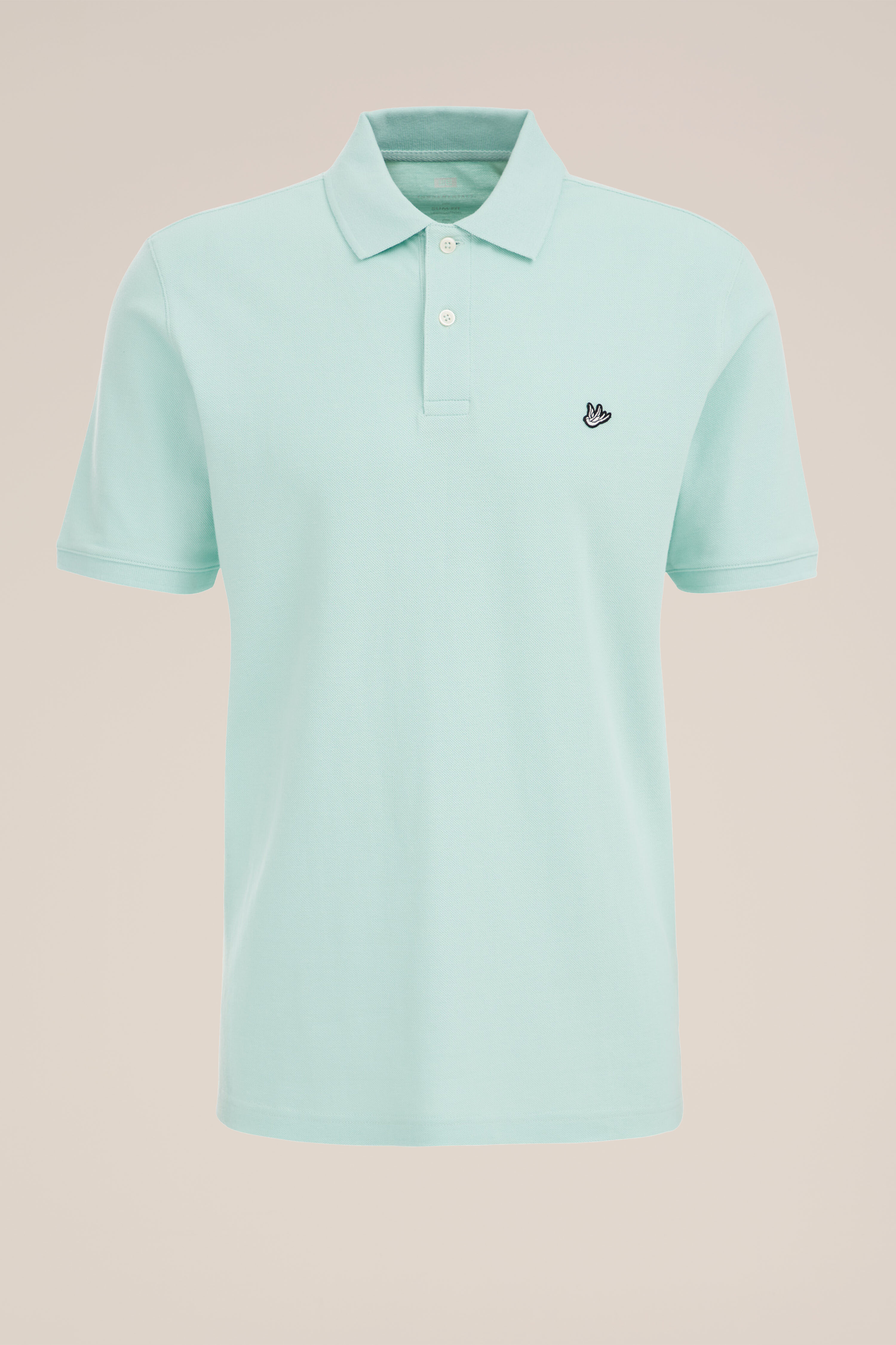 polo met structuur Fundamentals Groenblauw