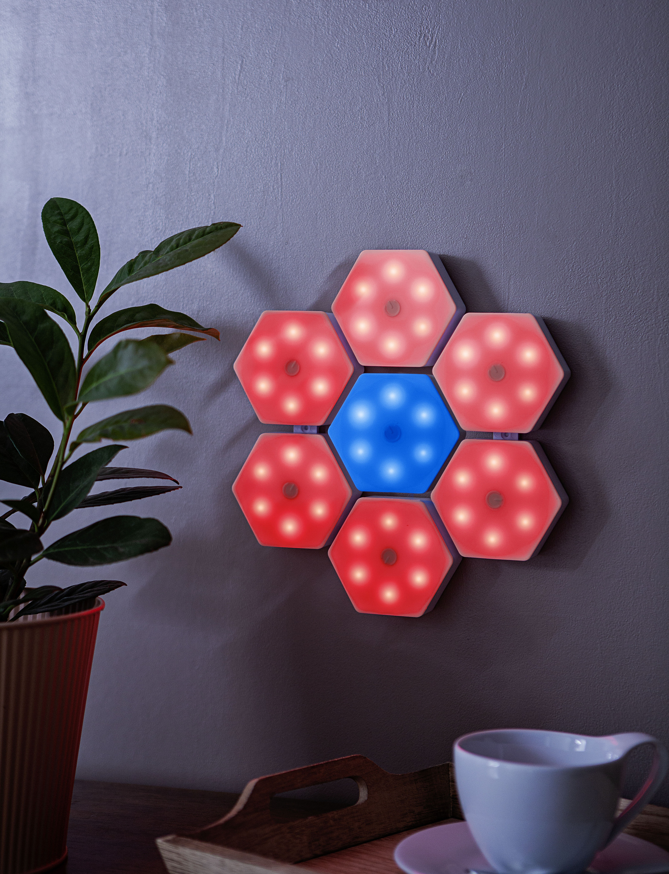Steck-Lichterwand, 7er Set