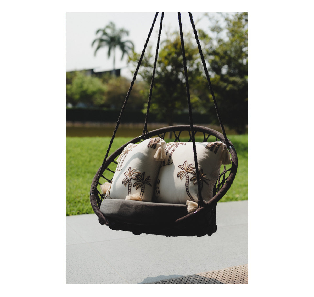 Doublure de coussin brodée à la main (lot de 2 unités)