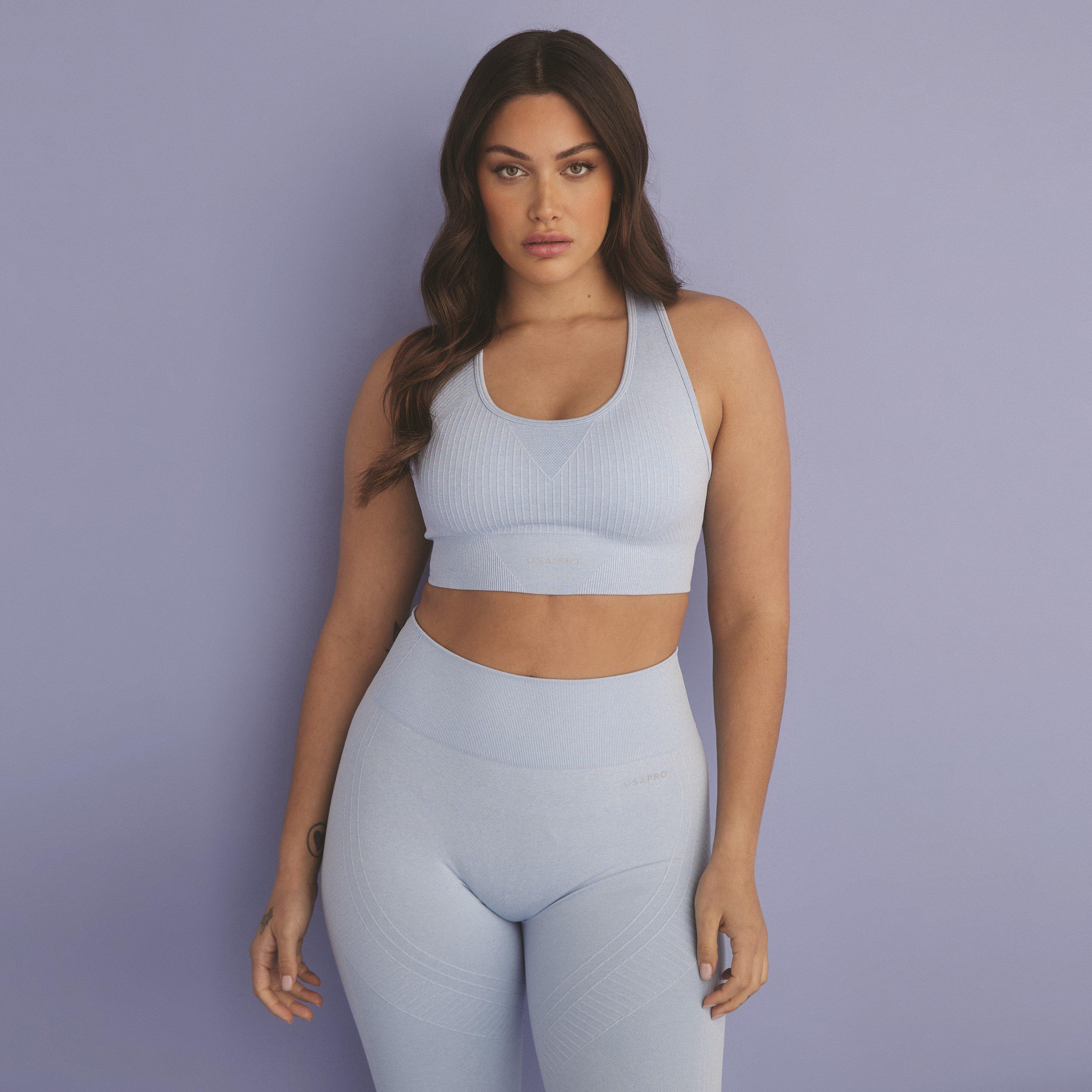 USA Pro UP Seamless Crop Sports Bra