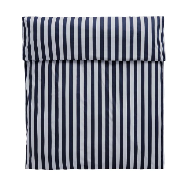 HAY - Été Bettbezug, 155 x 220 cm, midnight blue / hellgrau