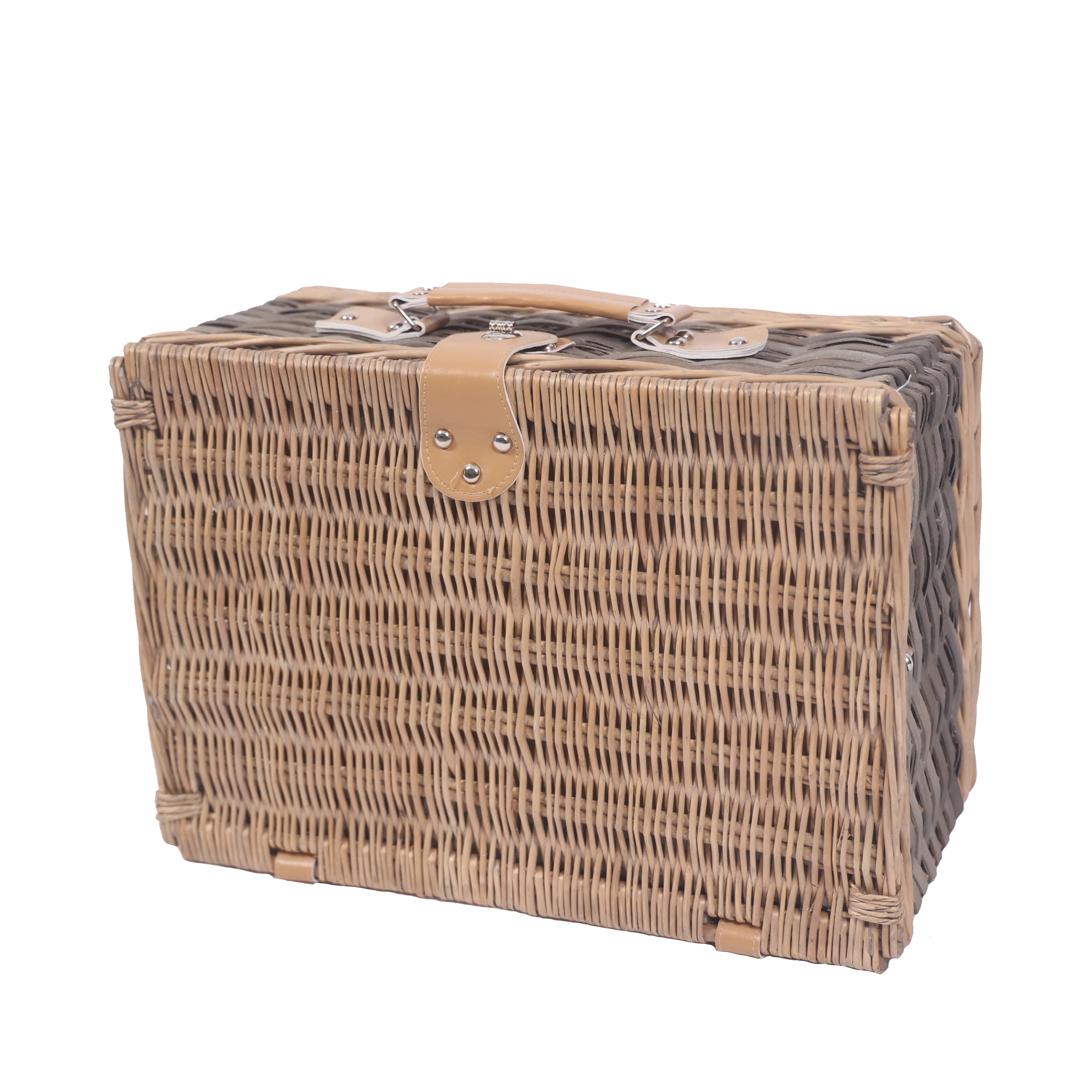 Picknickkorb Set für 4 Personen 40 x 28 x 19 cm