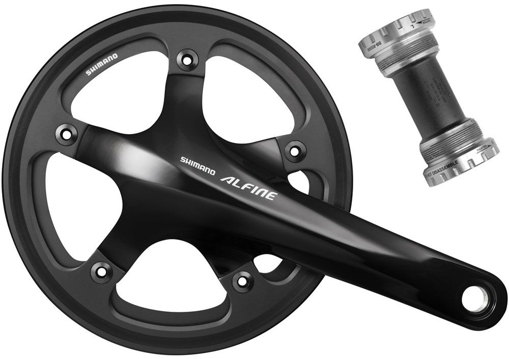 Shimano ALFINE FC-S501 Kurbel mit einfachem Kettenschutzring kaufen | Bike-Discount