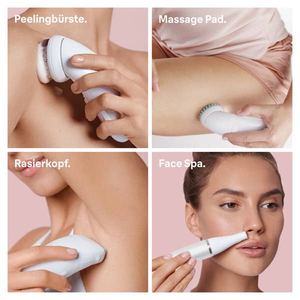 Braun Silk-épil Deluxe Beauty-Set 9-995 9-in-1 Epilierer & Reinigung für Gesicht & Körper