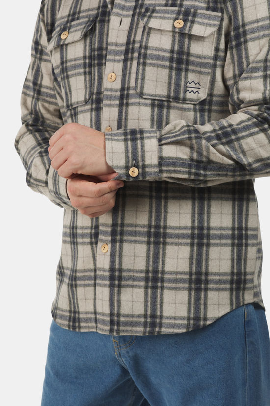 Buitenmens Buitenmens Flannel Melton Ruit Blouse