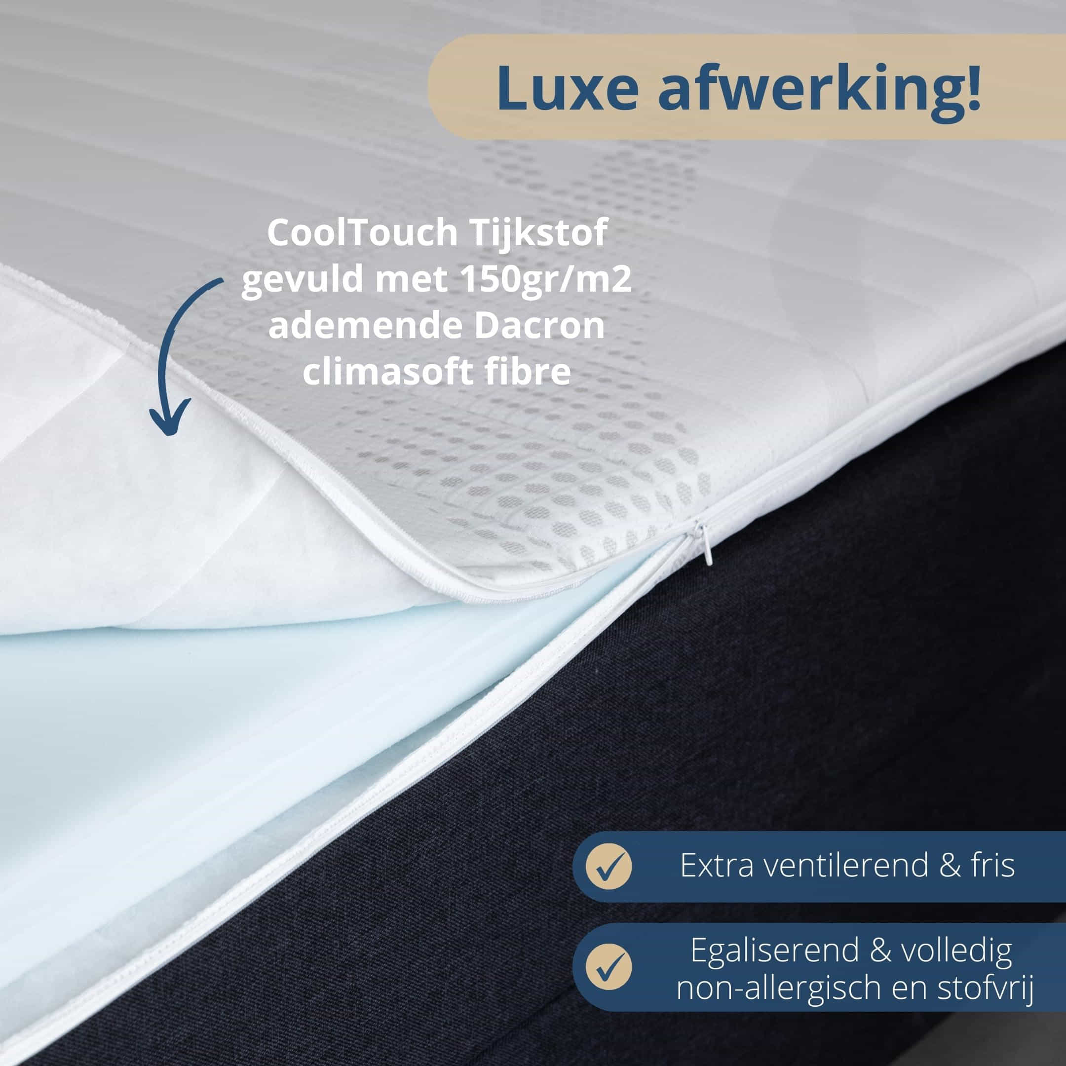 H&D Soft Sense - Koudschuim Topmatras - 140x190cm