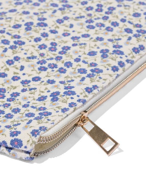 trousse à maquillage plate avec miroir 14x21 toile
