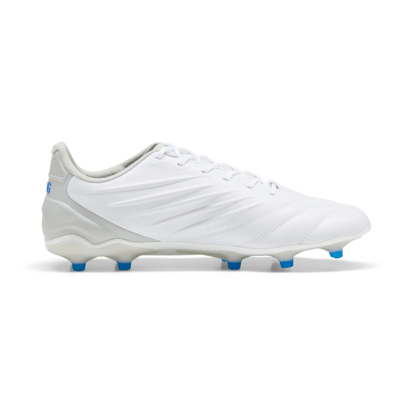 PUMA King Pro Gras / Kunstgras Voetbalschoenen (MG) Wit Blauw Lichtroze