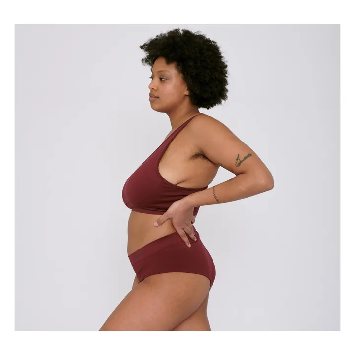 Organic Basics Brassière Active Workout | Bordeaux
