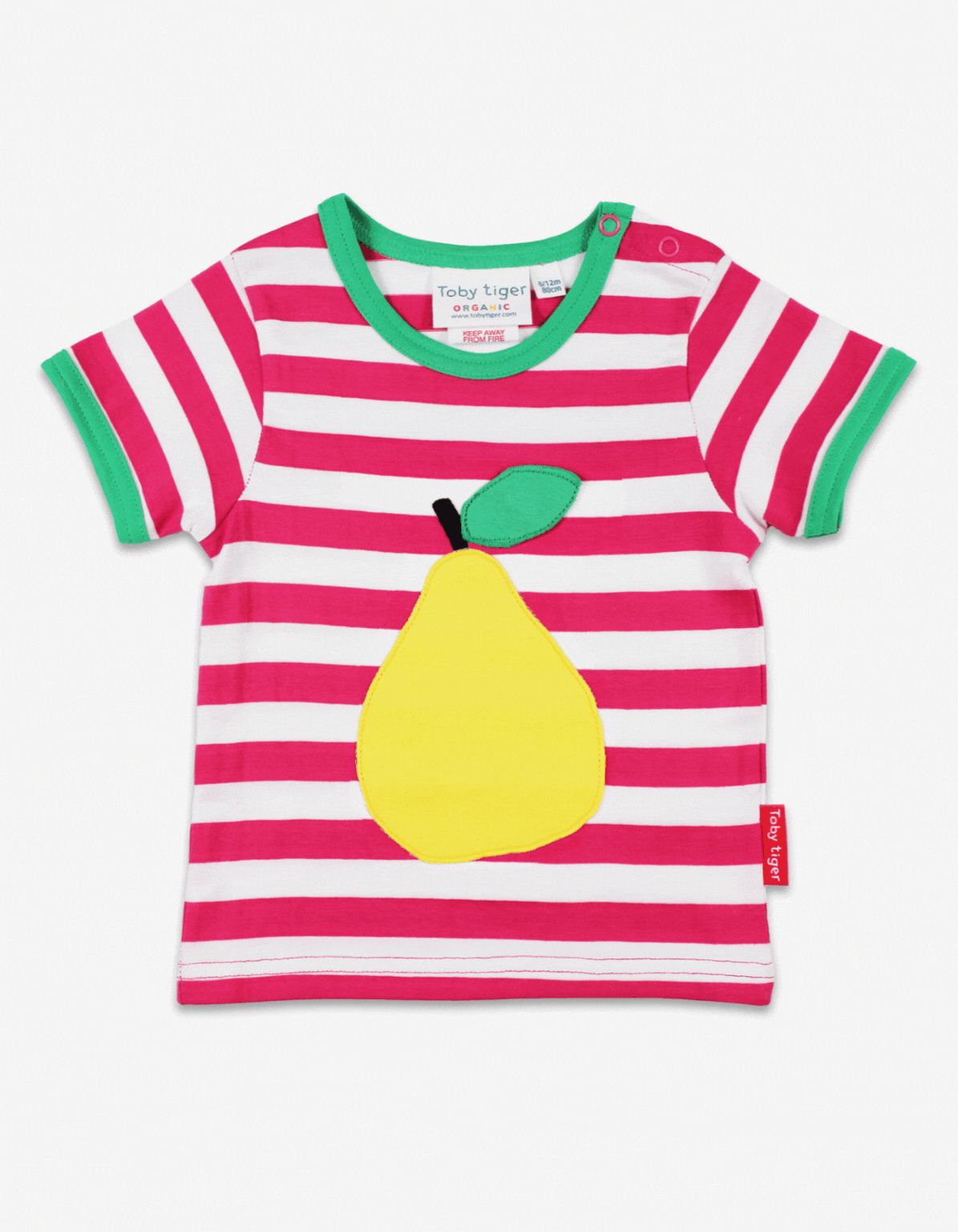 Toby Tiger Kurzarmshirt mit Birnen-Applikation