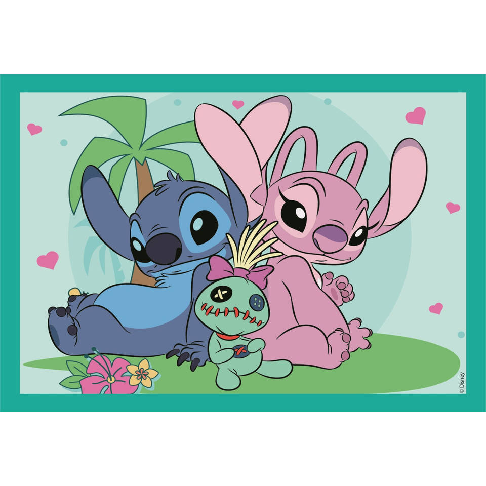 Clementoni Disney Stitch 4-in-1 puzzelset - 12 + 16 + 20 + 24 stukjes