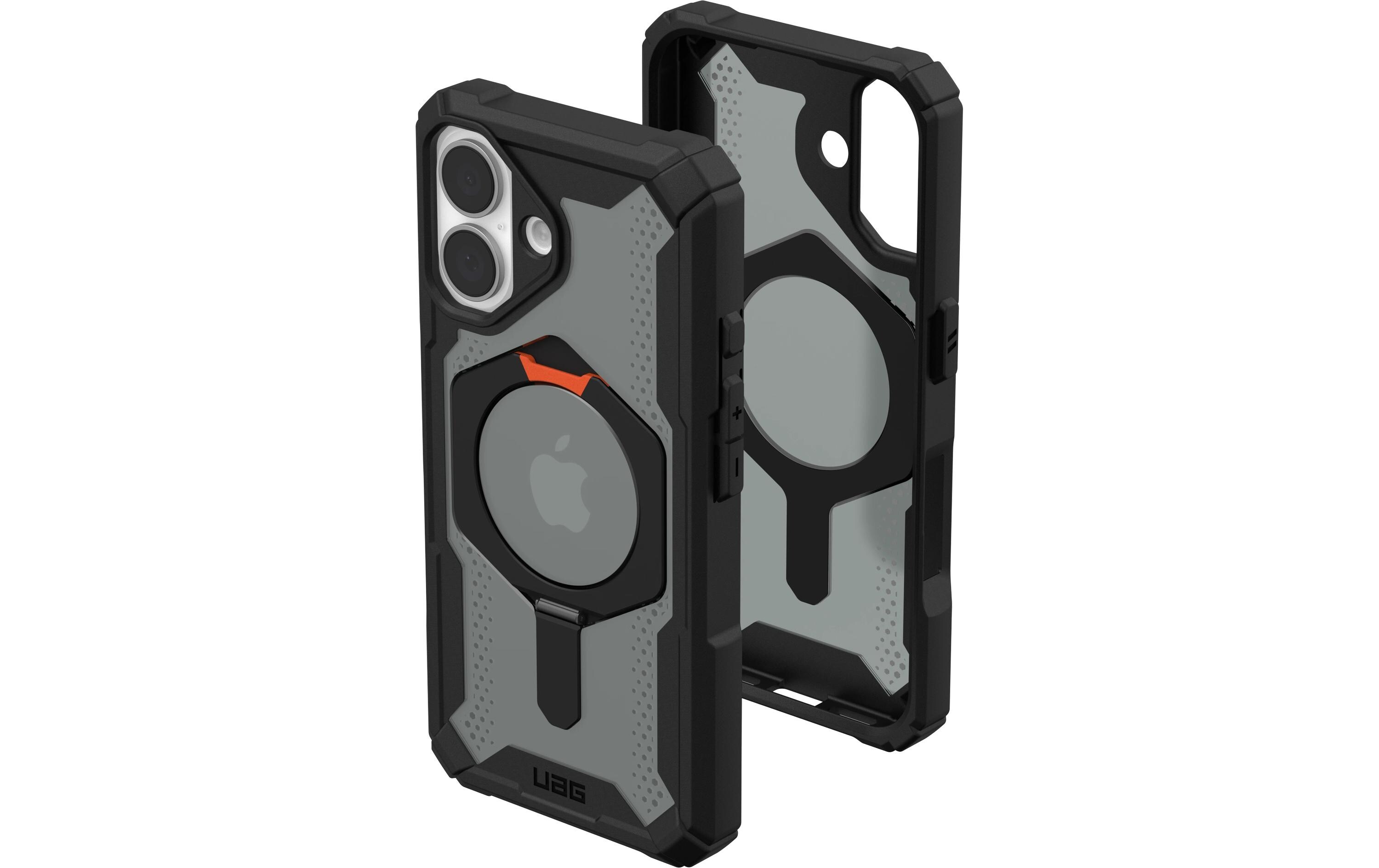 Back Cover Plasma XTE iPhone 16 Black/OrangeSchutzhülle für das Apple iPhone 16