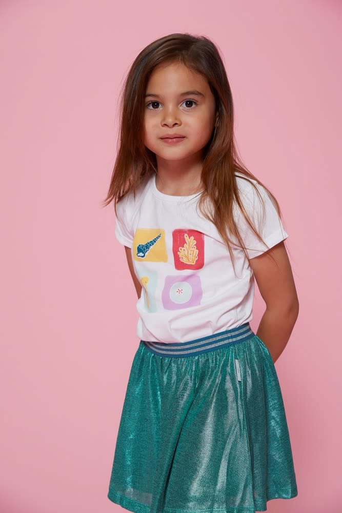 Jubel Jubel t-shirt - Lazy Lagoon wit