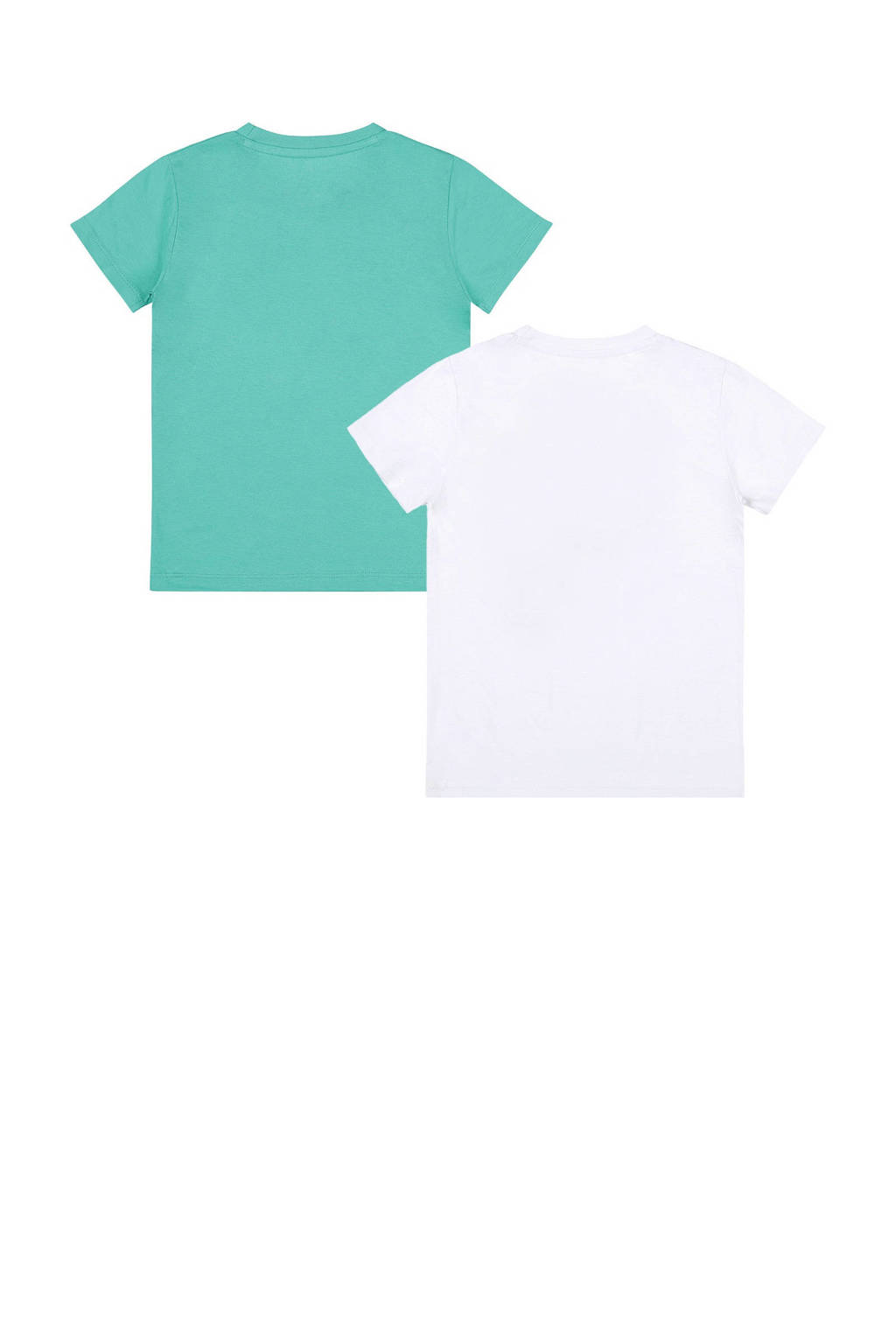 Dirkje T-shirt - set van 2 - groen/wit