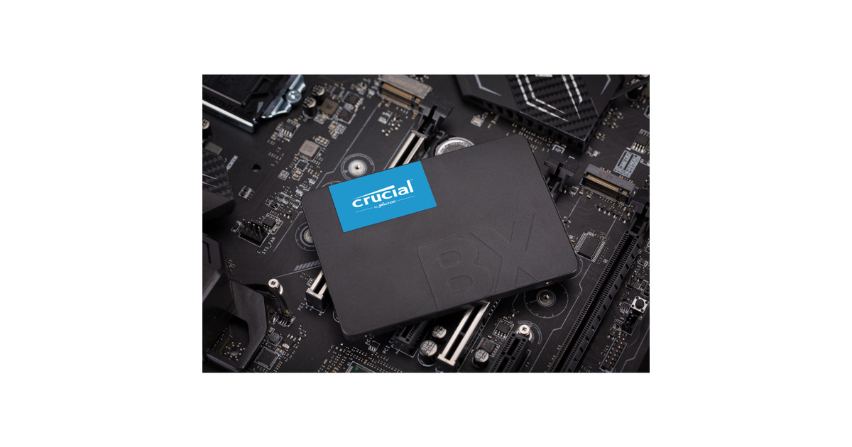 CrucialBX500, 500 GB SSD  (Zwart, CT500BX500SSD1, SATA/600)
