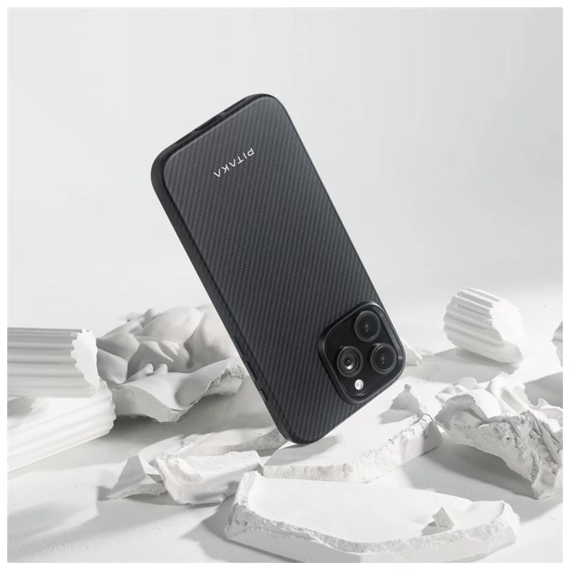 iPhone 16 Pro MagEZ MagSafe Case Aramid Schutzhülle (KI1601PPA) - Schwarz (Carbon)