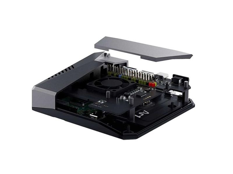 HutoPi Starter Kit MiniPC Switcher Raspberry Pi 4, 4 GB, 12 Mini-PC Set auf Raspberry Pi 4 Model B Basis