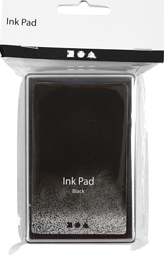 Stempelpude - H 2 CM - Str. 9X6 CM - Sort - 1 Stk