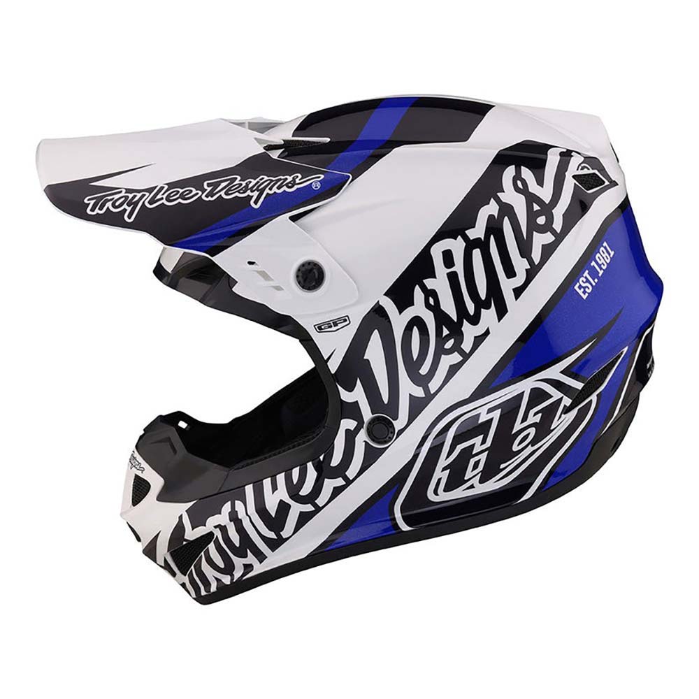 Troy Lee Designs - Casque GP Slice Bleu / Blanc