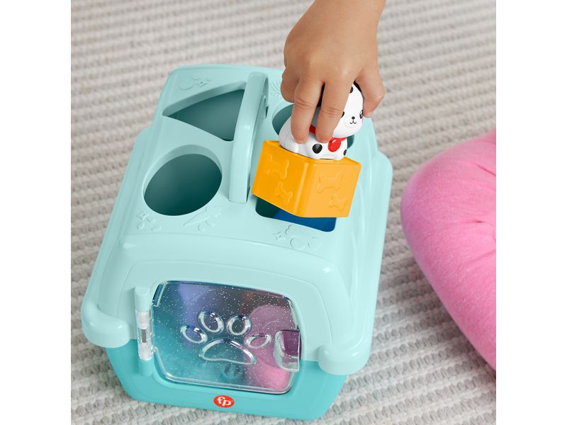 Fisher-Price Meine Tierfreunde Bausteine Sortierspielzeug mit Tiermotiven und Tiertransportbox
