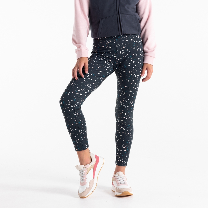 Leggings chauds unis noir fille