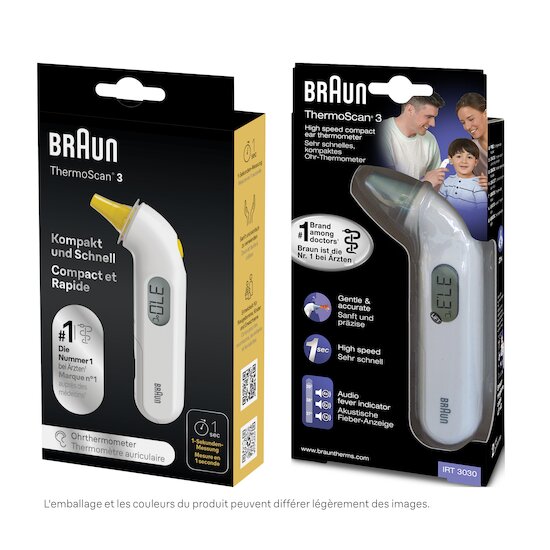 ThermoScan® 3 Thermomètre auriculaire - IRT3030   de               Braun
