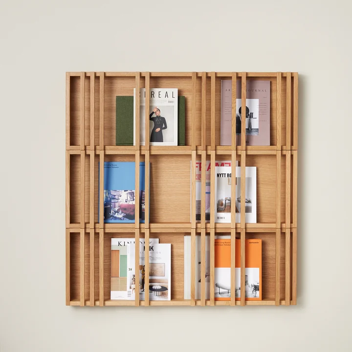 Hübsch Interior - Column Magazinhalter, Eiche