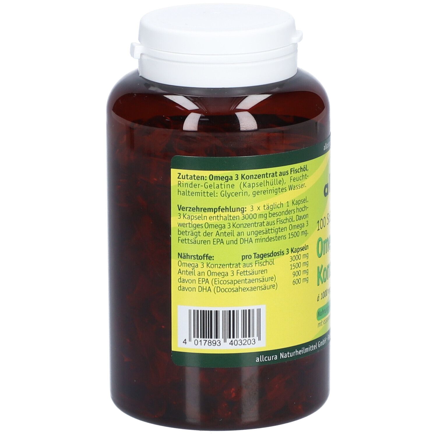 allcura Omega 3 Konzentrat