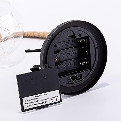(28x18cm) LED Mond Lampe Mond Boho Home Deko Nachttisch Beleuchtung (USB/Batteriebetrieben) - Warmweiss