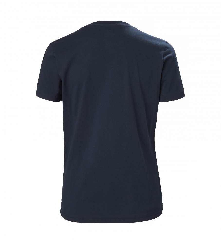 Camiseta Helly Hansen com o logotipo HH azul marinho