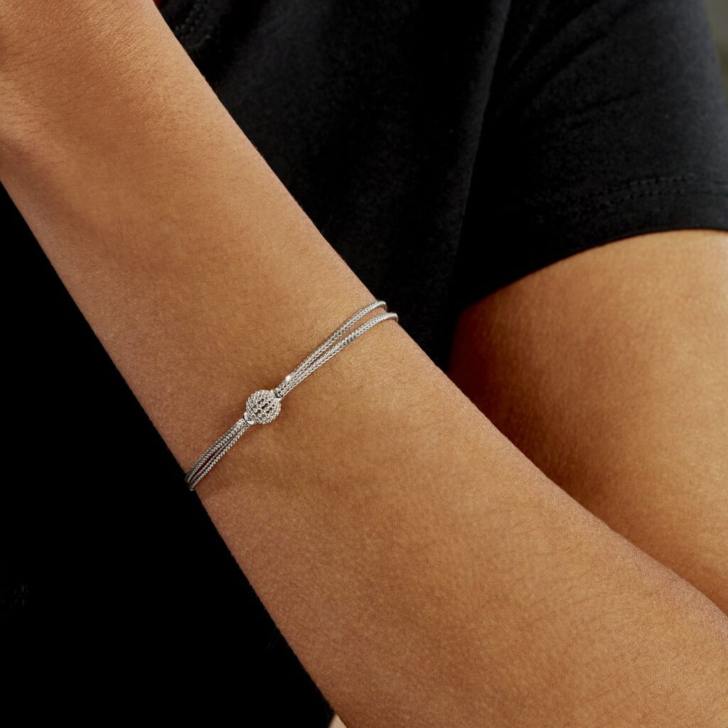Bracelet Makana Argent Blanc