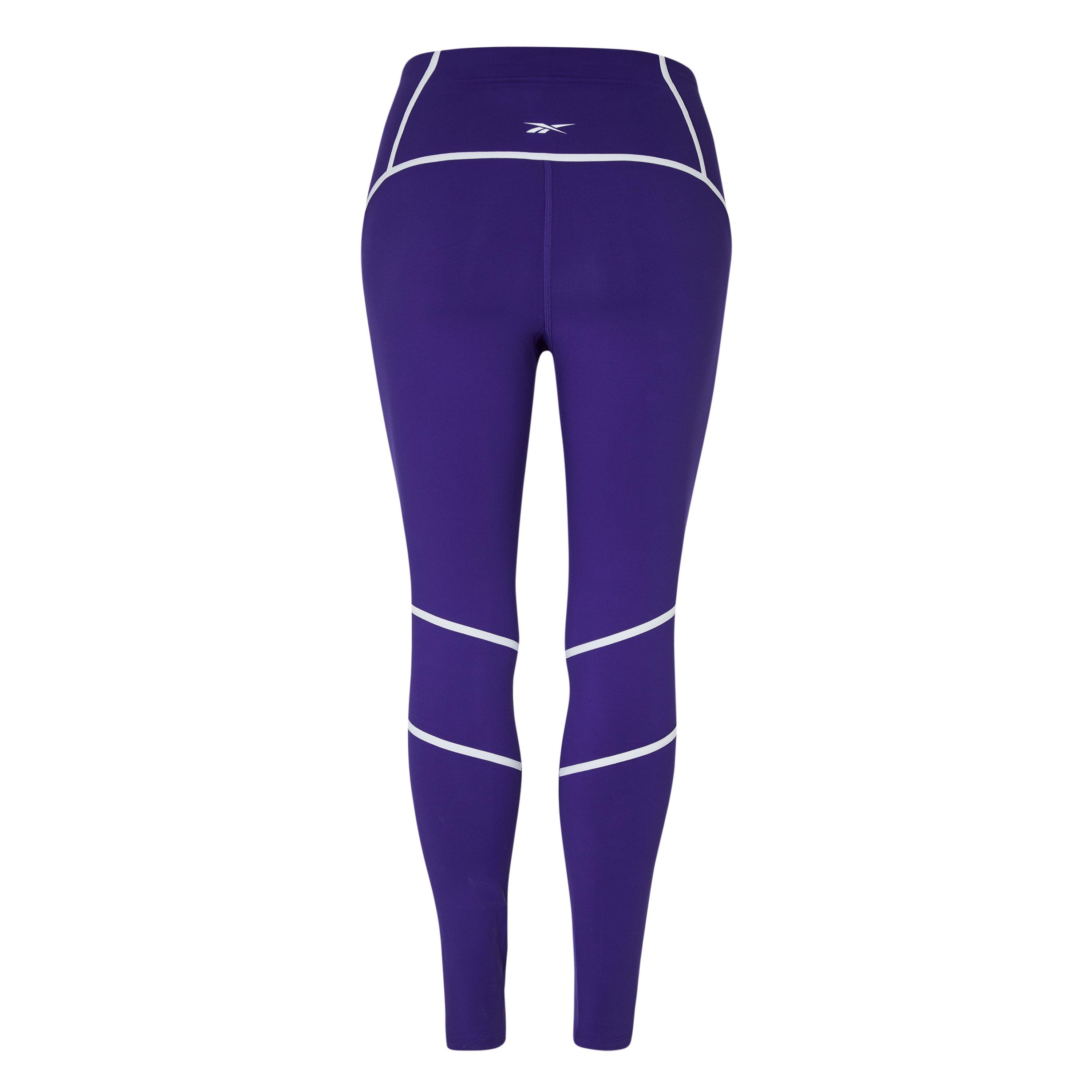 Reebok Lux High Waisted Colorblock Leggings Womens Gym Legging